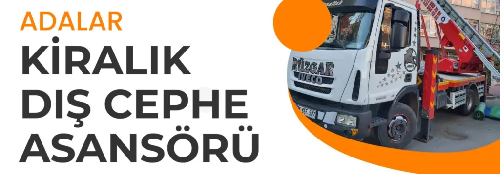 adalar kiralık dış cephe asansörü